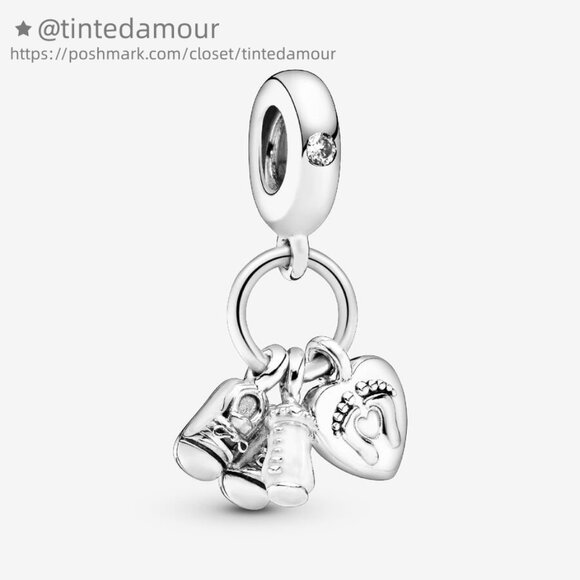 Pandora My Little Baby Dangle Charm|Bracelets|Pandora US - Picture 1 of 2